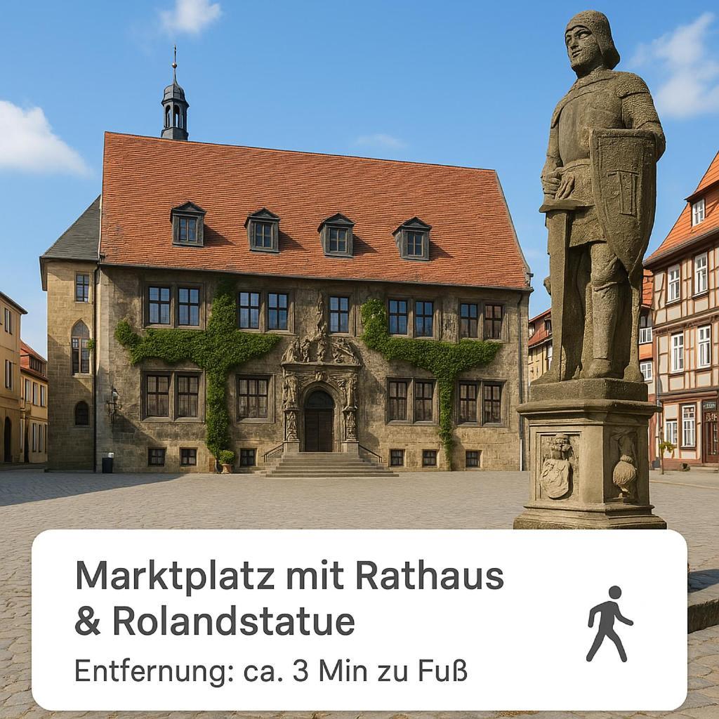 Harzer Fachwerkstube Quedlinburg Lejlighed Eksteriør billede